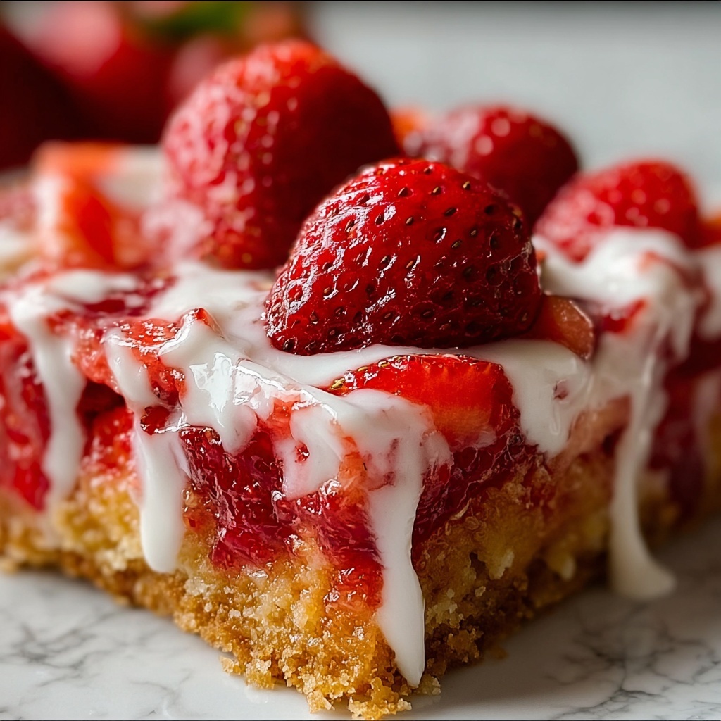 Strawberry Snack Cake Recipe - Recipe Image