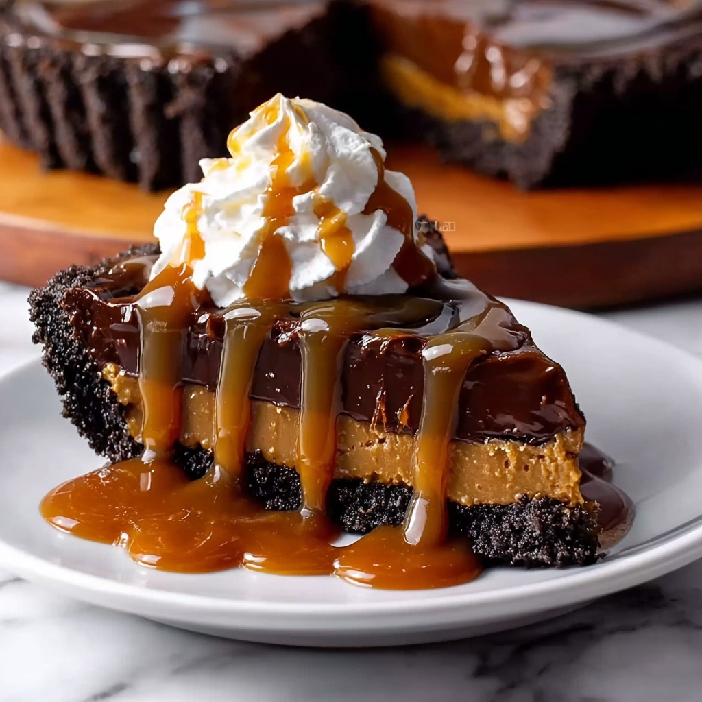 Decadent Caramel Brownie Pie Recipe - Recipe Image