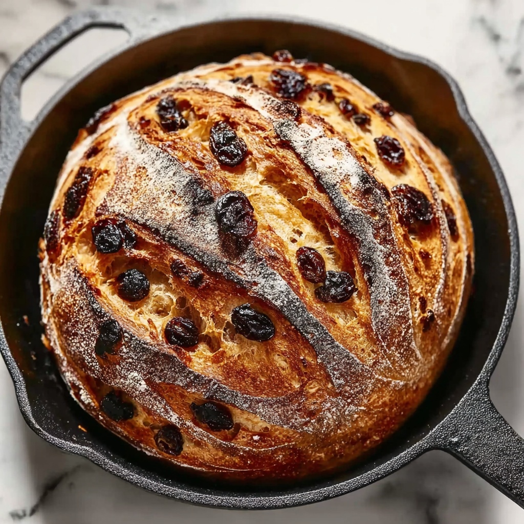 No Knead Cinnamon Raisin Bread Recipe - Recipe Image