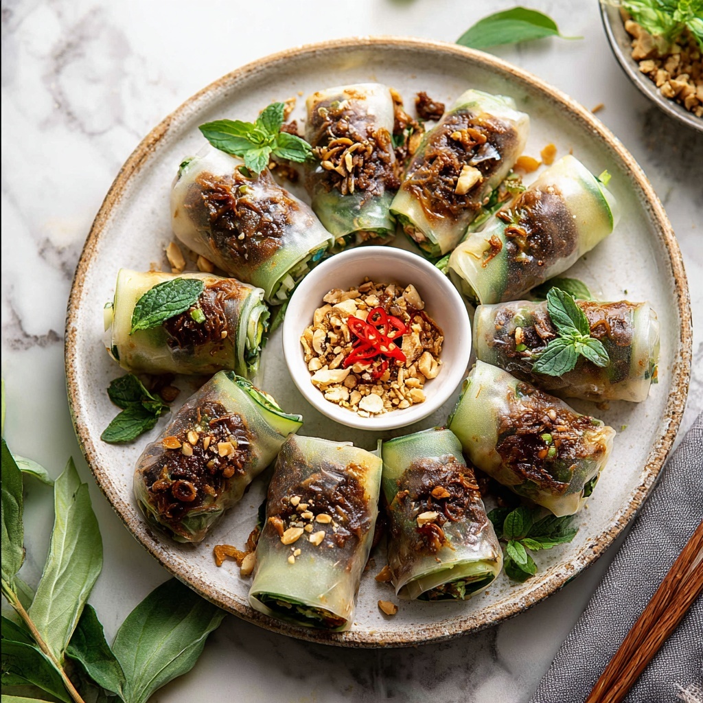 Thai Basil Beef Rolls Recipe - Recipe Image