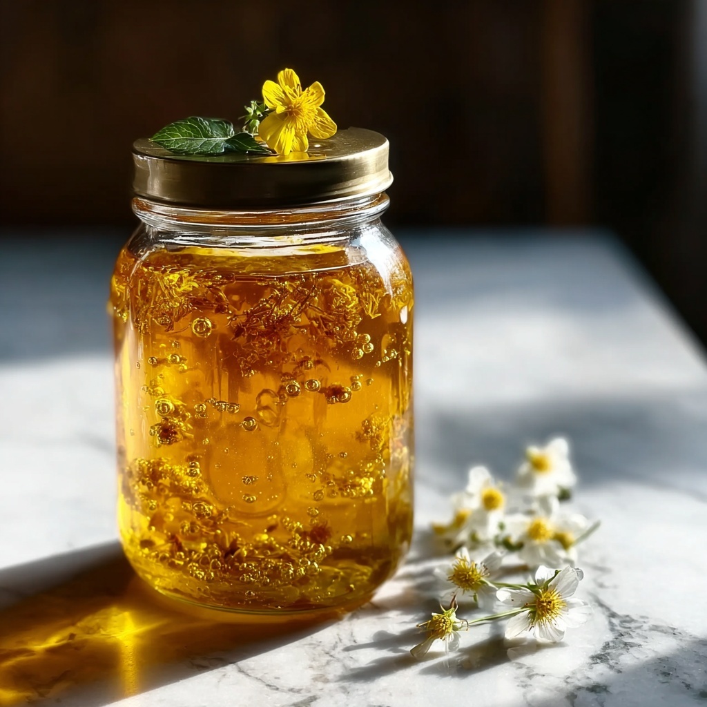 Dandelion Honey Syrup Recipe - Recipe Image