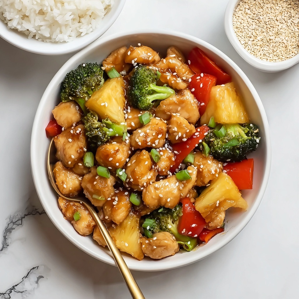 Healthy Pineapple Chicken Stir Fry Recipe - Recipe Image