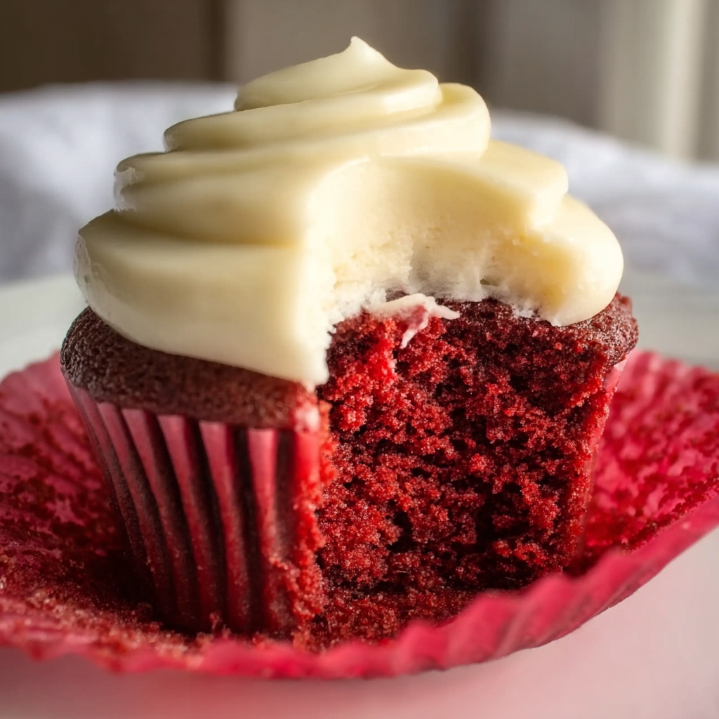 Red Velvet Cupcakes with Cream Cheese Frosting Recipe - Recipe Image