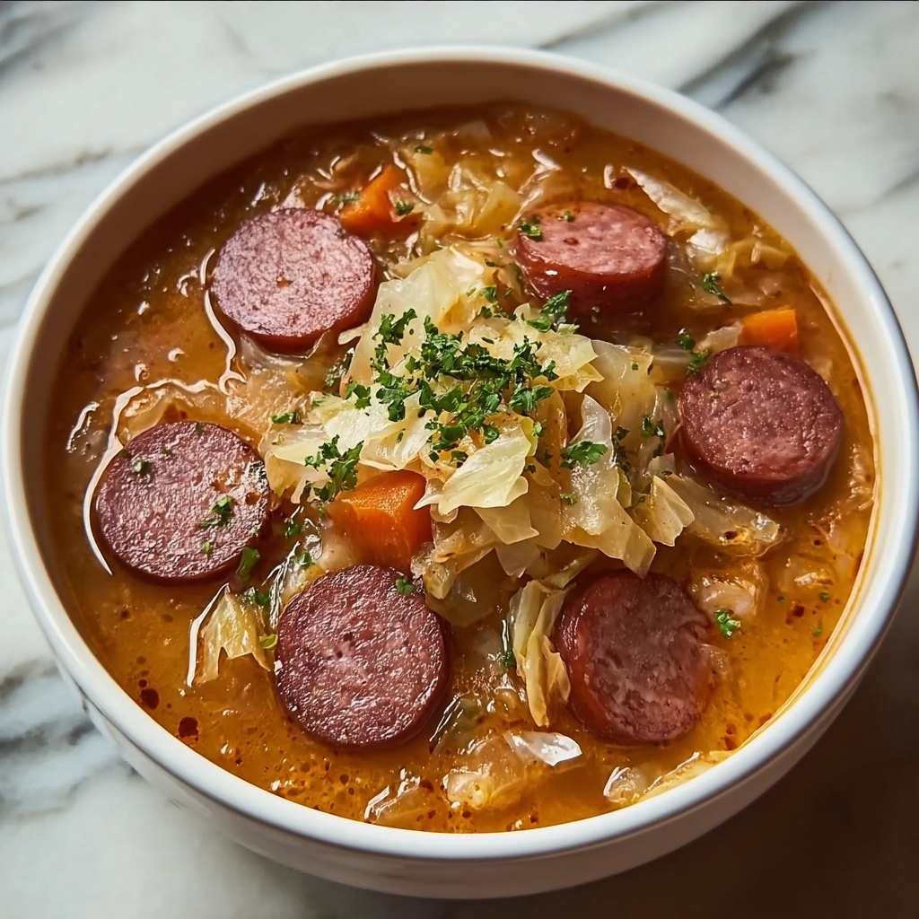 Kielbasa and Sauerkraut Soup Recipe - Recipe Image