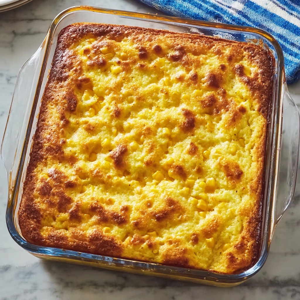 Corn Casserole with Cheddar Cheese Recipe - Recipe Image