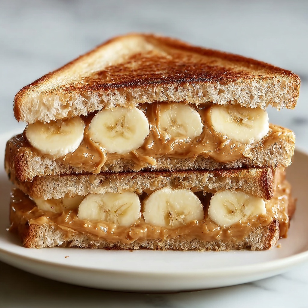 Irresistible Grilled Peanut Butter Banana Sandwich: A Comfort Classic with a Twist Recipe - Recipe Image