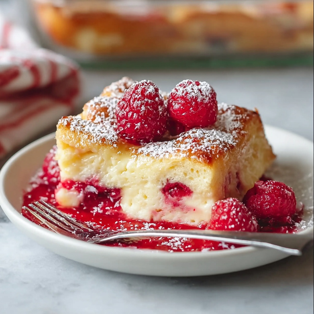Raspberry Cheesecake French Toast Casserole Recipe - Recipe Image