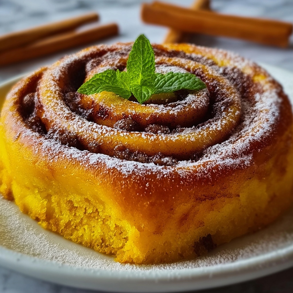 Sweet Potato Cinnamon Roll Cake Recipe - Recipe Image