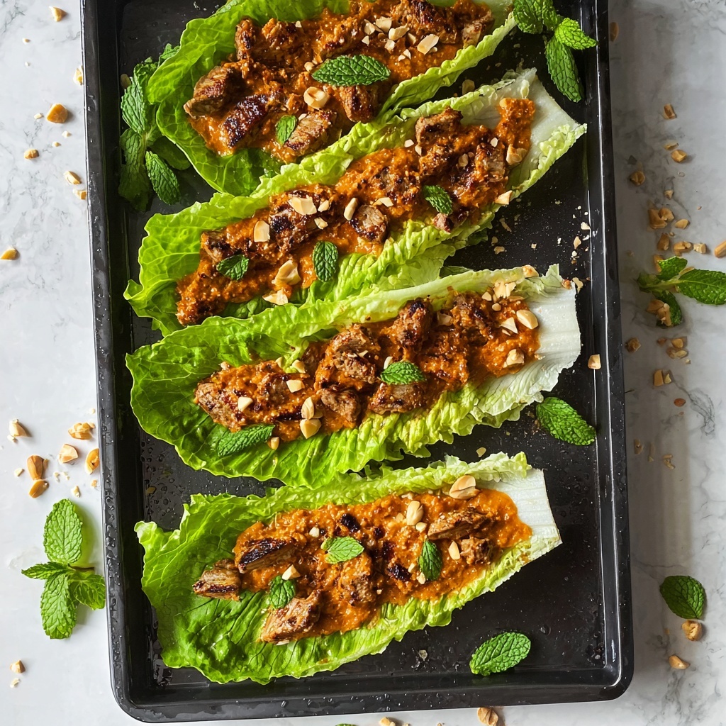 Peanut Chicken Lettuce Wraps Recipe - Recipe Image