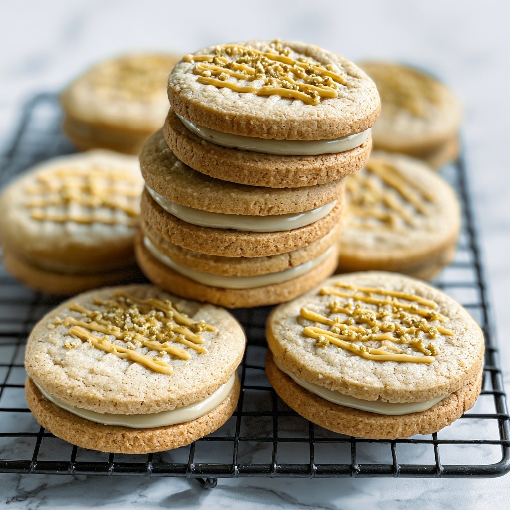 Pistachio Latte Sandwich Cookies Recipe - Recipe Image
