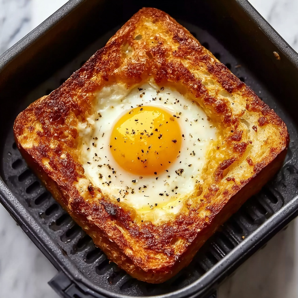 Air Fryer Egg and Cheese Toast Recipe - Recipe Image