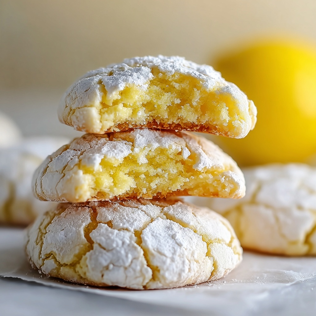 Lemon Crinkle Cookies Recipe - Recipe Image