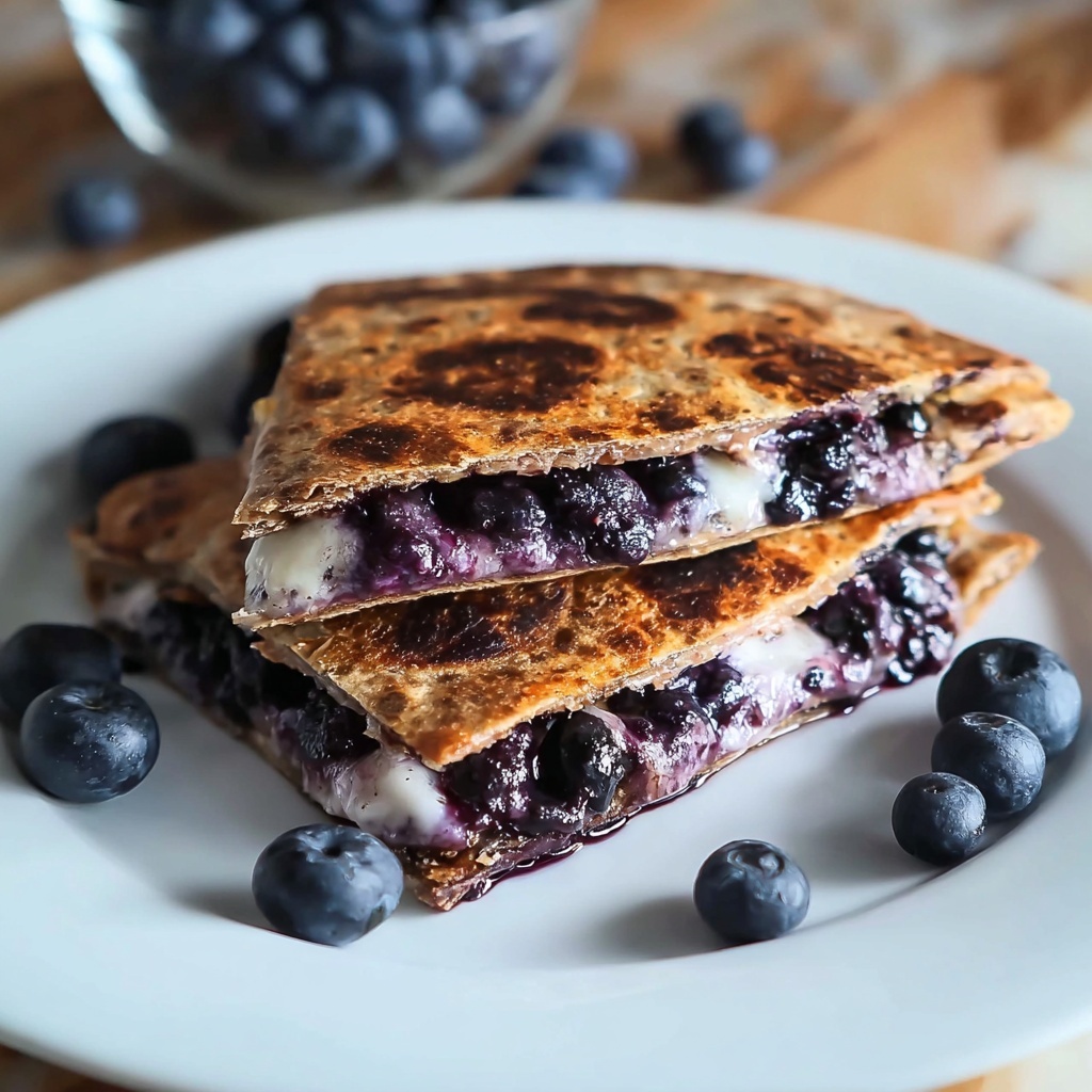 Blueberry Breakfast Quesadilla Delight Recipe - Recipe Image