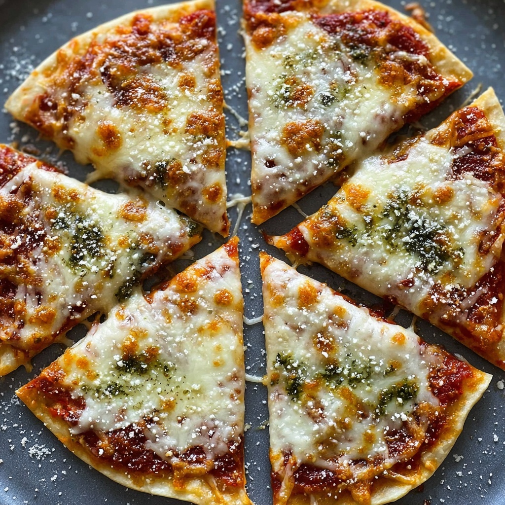 Air Fryer Tortilla Pizza Recipe - Recipe Image