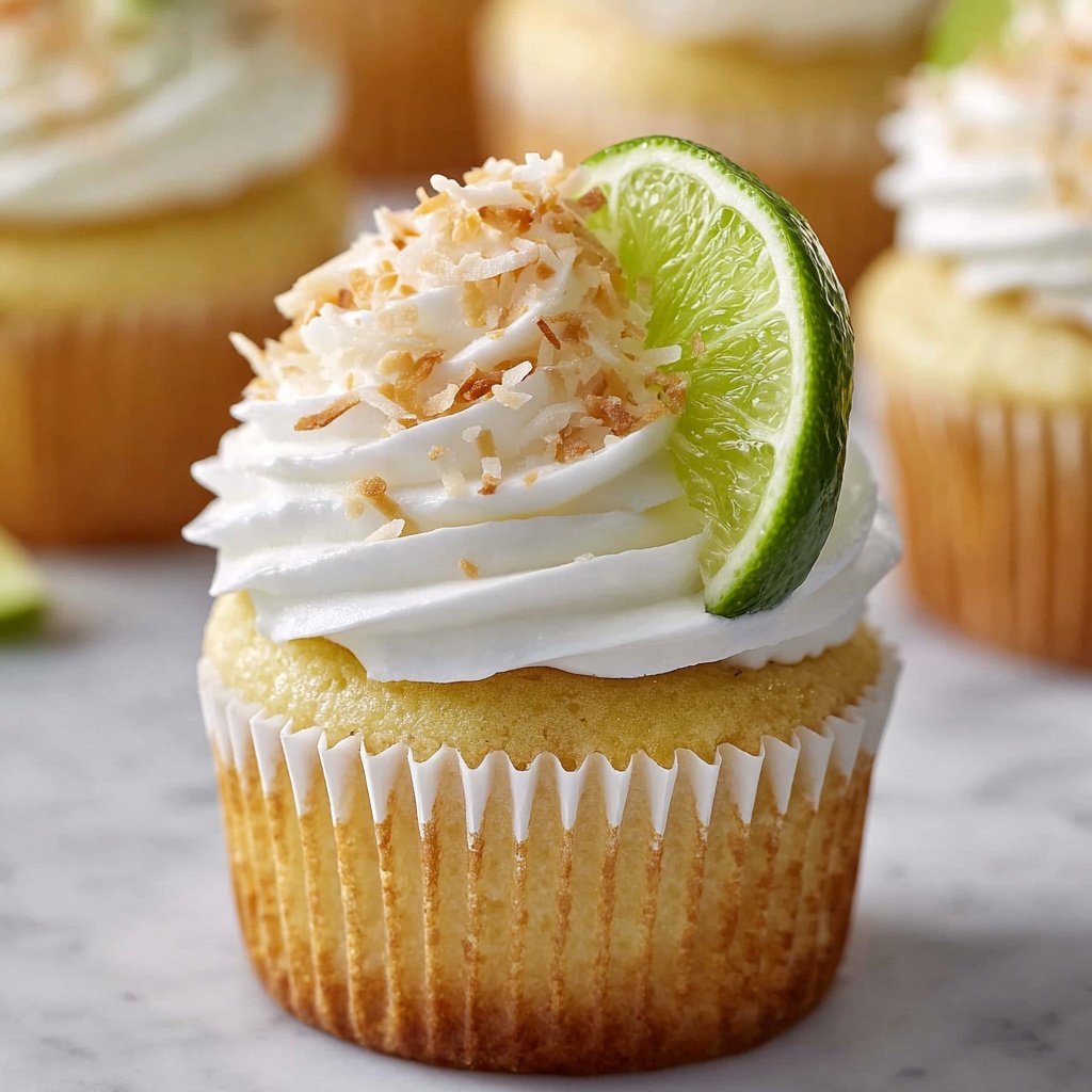 Coconut Lime Cupcakes Recipe - Recipe Image