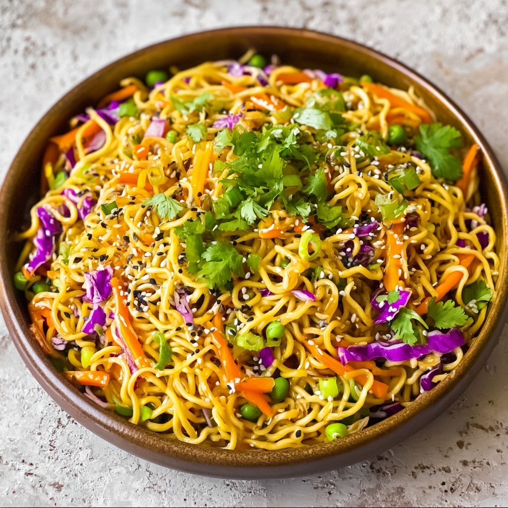 Crunchy Asian Ramen Noodle Salad Recipe - Recipe Image