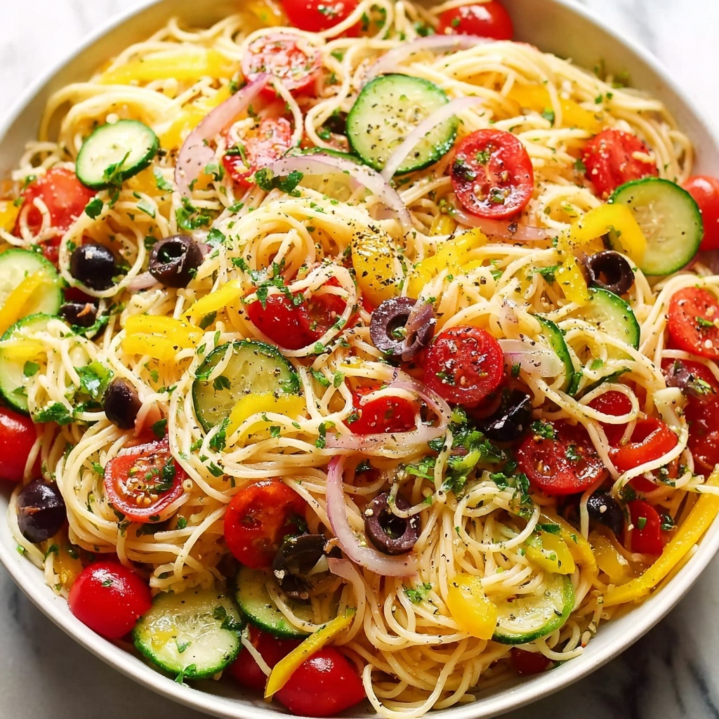 California Spaghetti Salad Recipe - Recipe Image