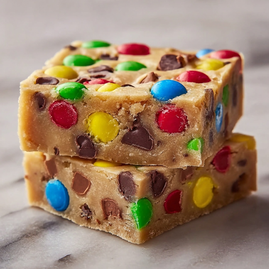 M&M Cookie Dough Fudge Recipe - Recipe Image