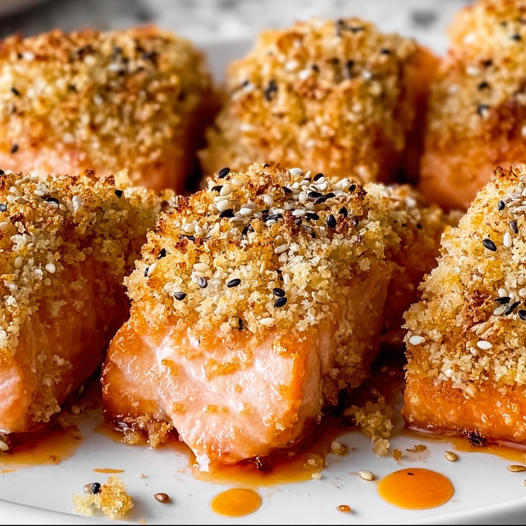 Panko Sesame Crusted Salmon Bites Recipe - Recipe Image