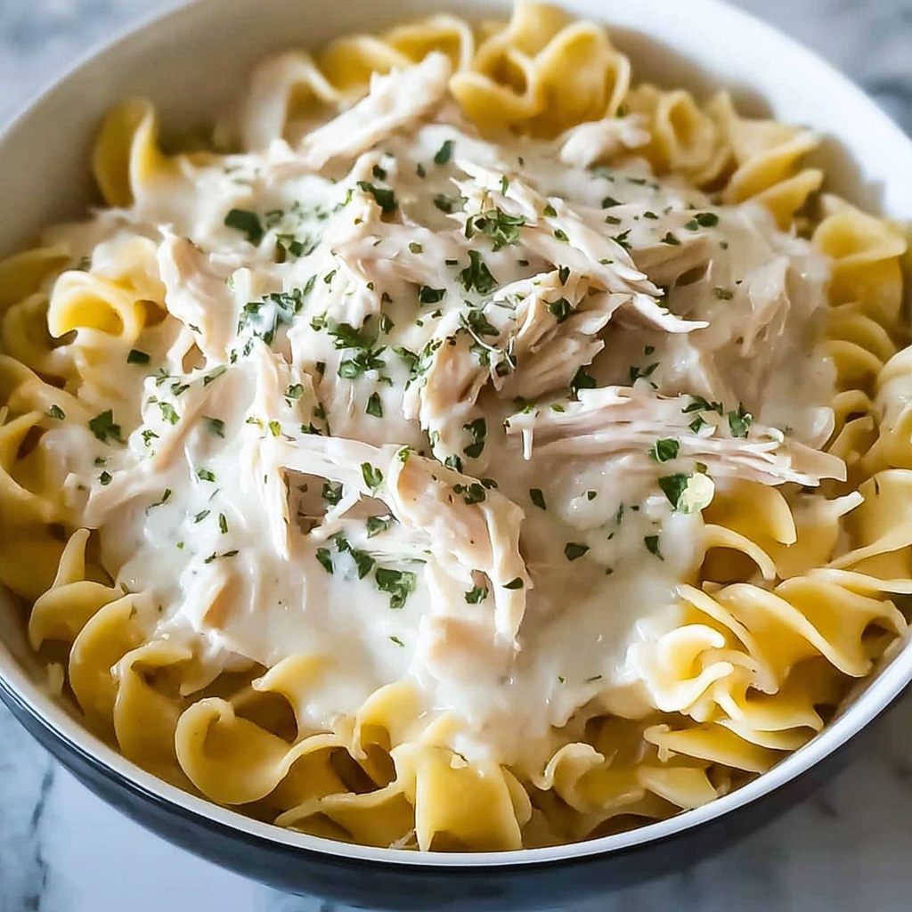 Comforting Chicken & Noodles Crock Pot Recipe - Recipe Image