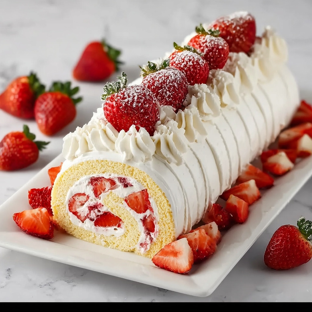 Cherry Cheesecake Cake Roll Recipe - Recipe Image