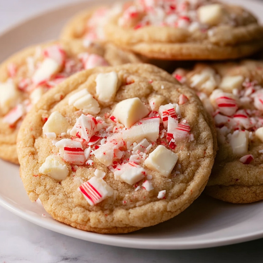 White Chocolate Peppermint Crunch Cookies Recipe - Recipe Image