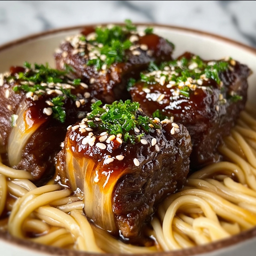 Beef Enoki Mushroom Rolls with Soy-Ginger Sauce Recipe - Recipe Image