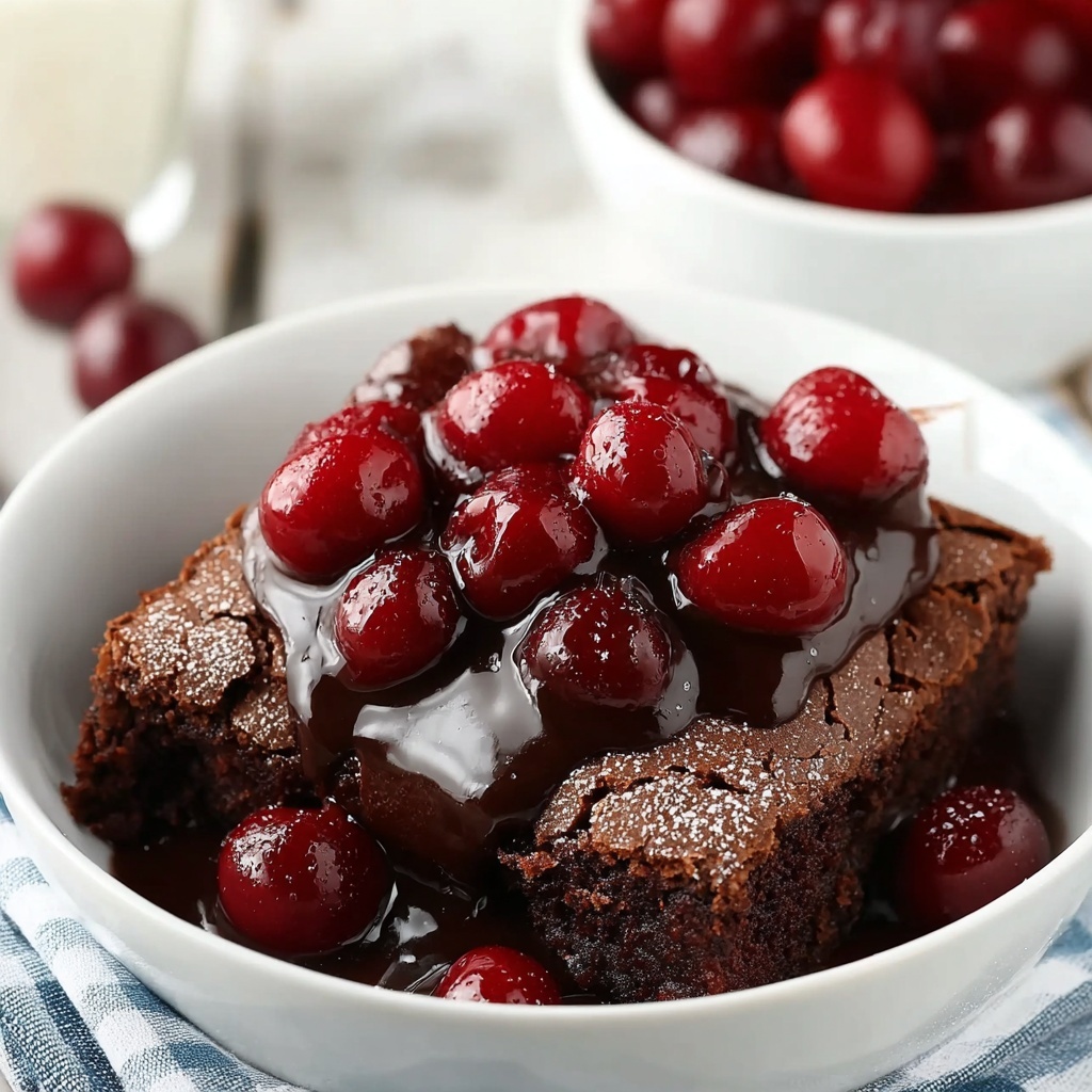 Chocolate Cherry Dump Cake Recipe - Recipe Image