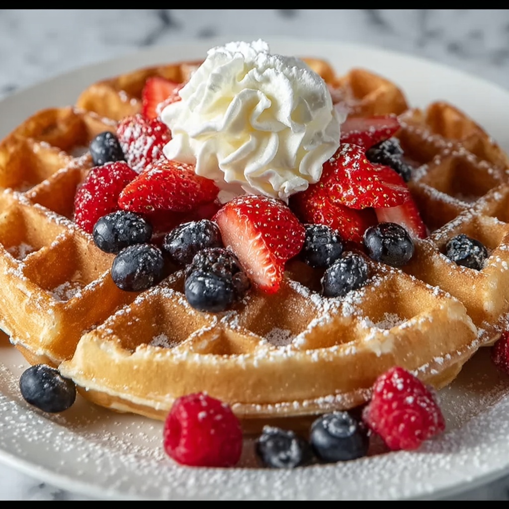 Quick High Protein Waffles Recipe - Recipe Image