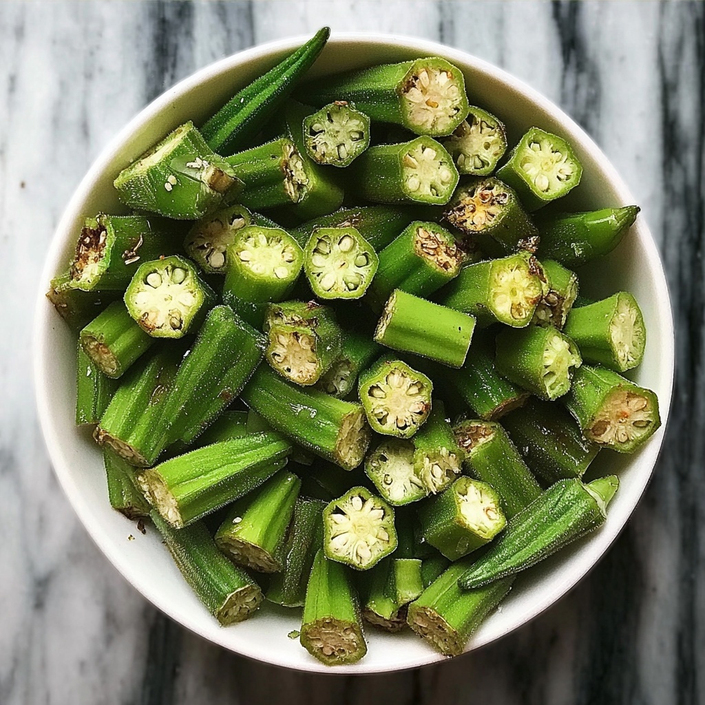 Air Fryer Frozen Okra Recipe - Recipe Image