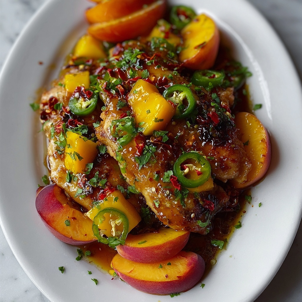 Jalapeño Peach Chicken Recipe - Recipe Image
