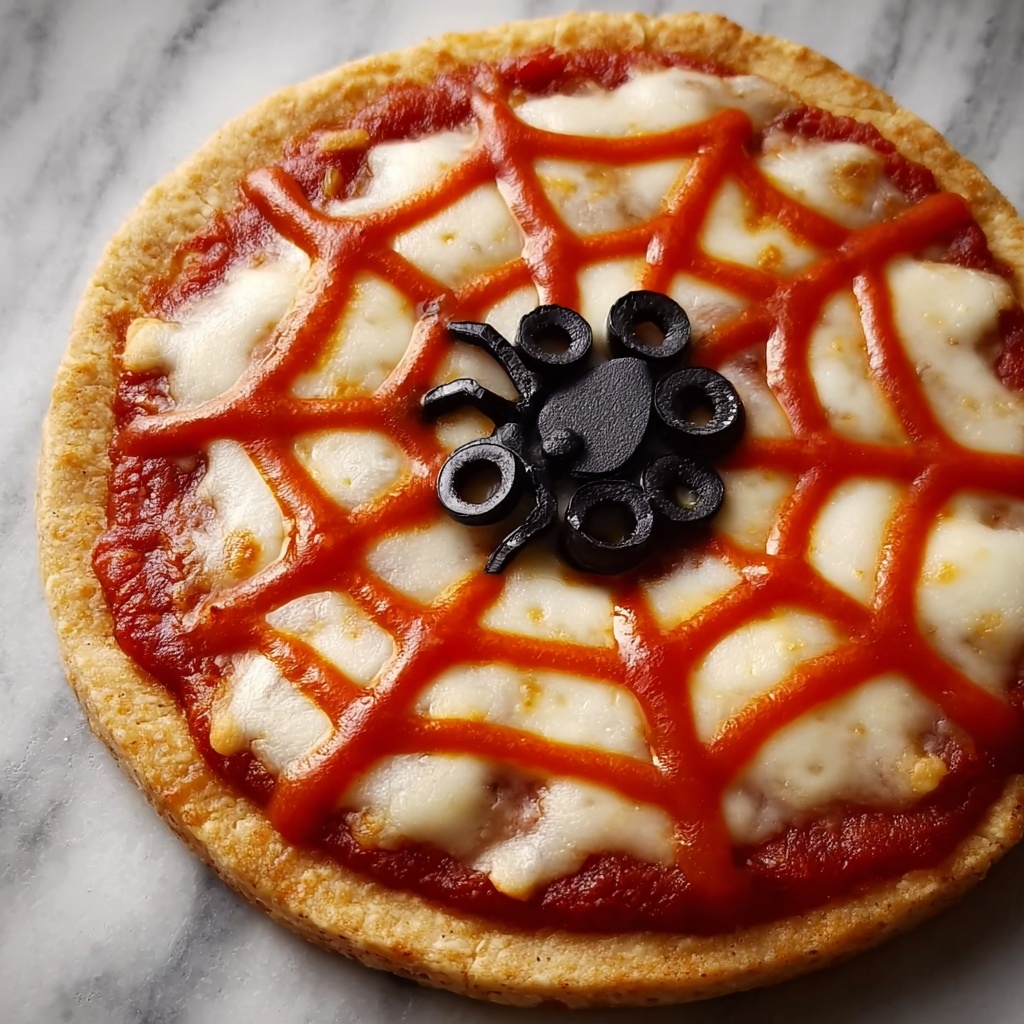 Spiderweb Pizzas Recipe - Recipe Image