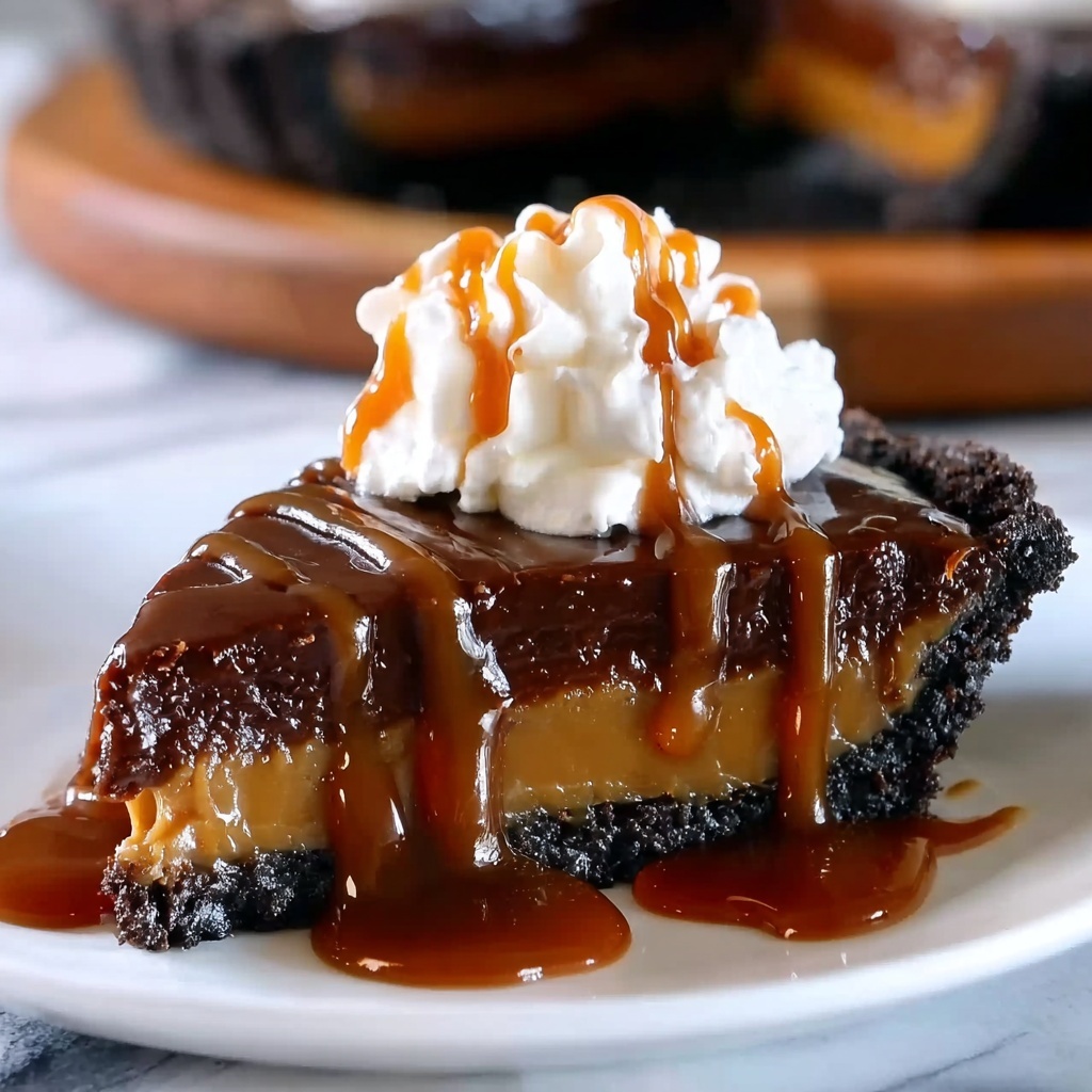 Decadent Caramel Brownie Pie Recipe - Recipe Image