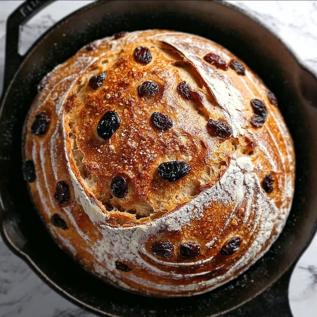 No Knead Cinnamon Raisin Bread Recipe - Recipe Image