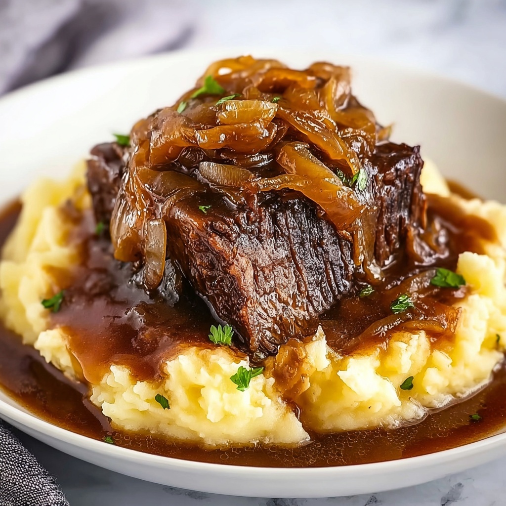 Slow Cooker French Onion Pot Roast Recipe - Recipe Image