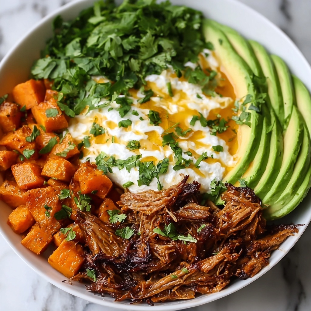 Tofu and Ground Beef Bowls with Sweet Potatoes, Cottage Cheese, and Hot Honey Recipe - Recipe Image
