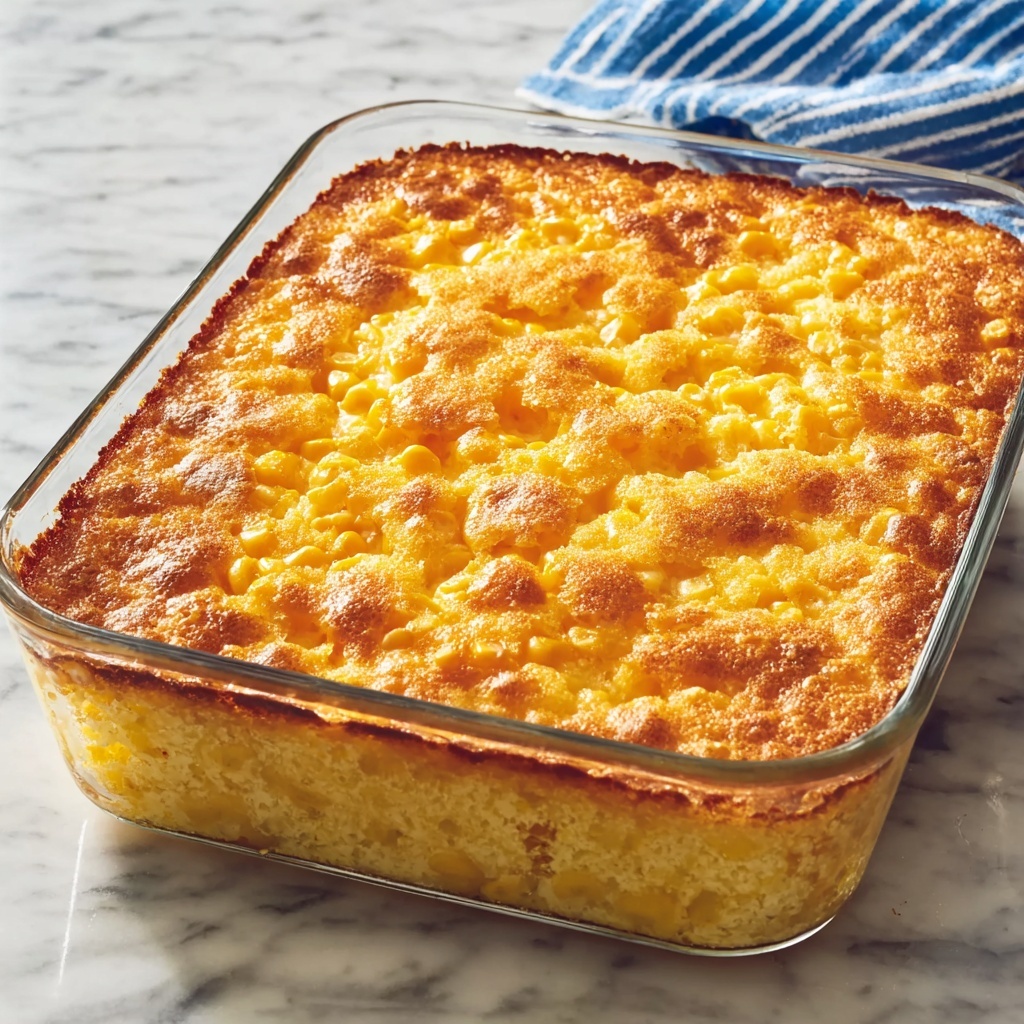 Corn Casserole with Cheddar Cheese Recipe - Recipe Image