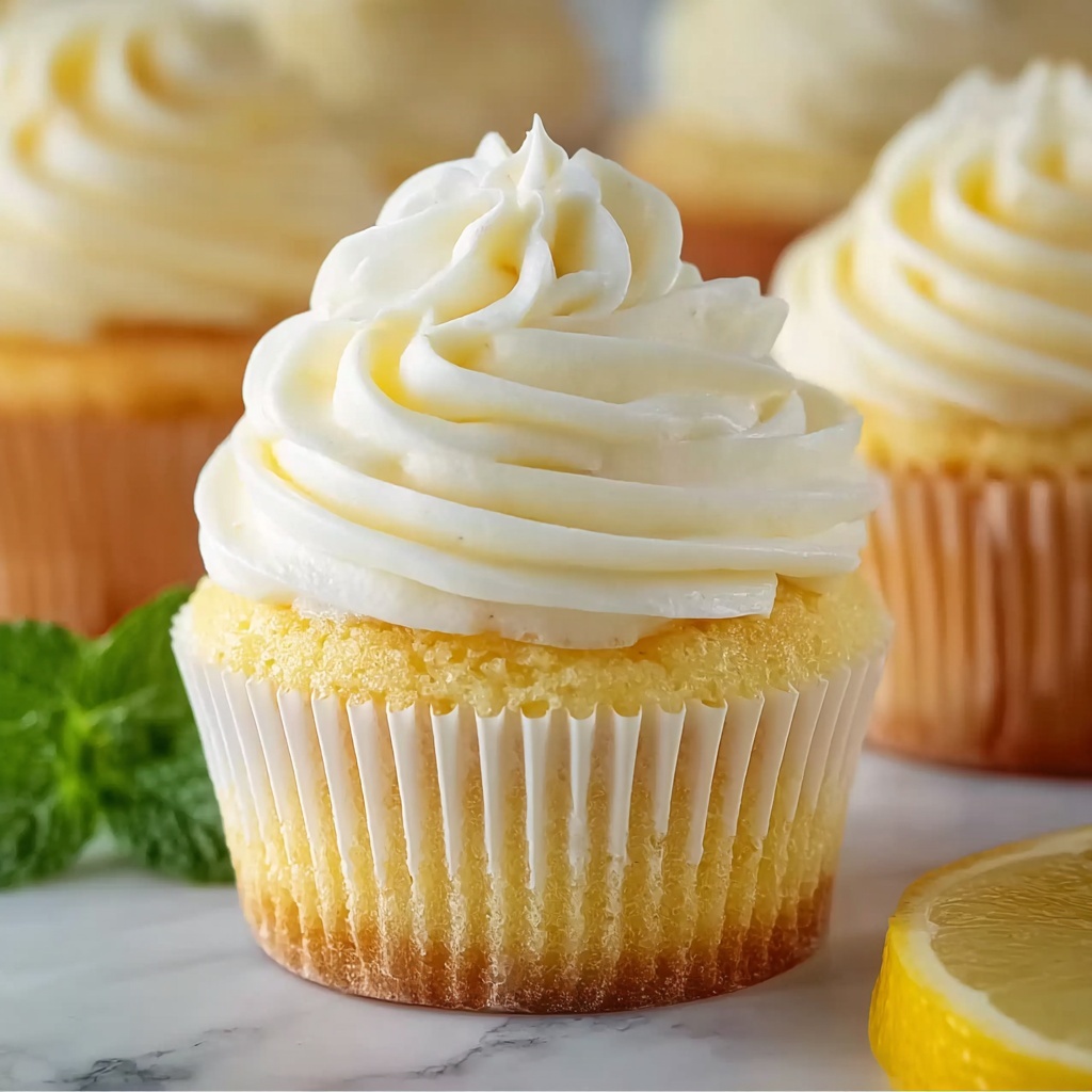 Lemon Cupcakes with Cream Cheese Frosting Recipe - Recipe Image