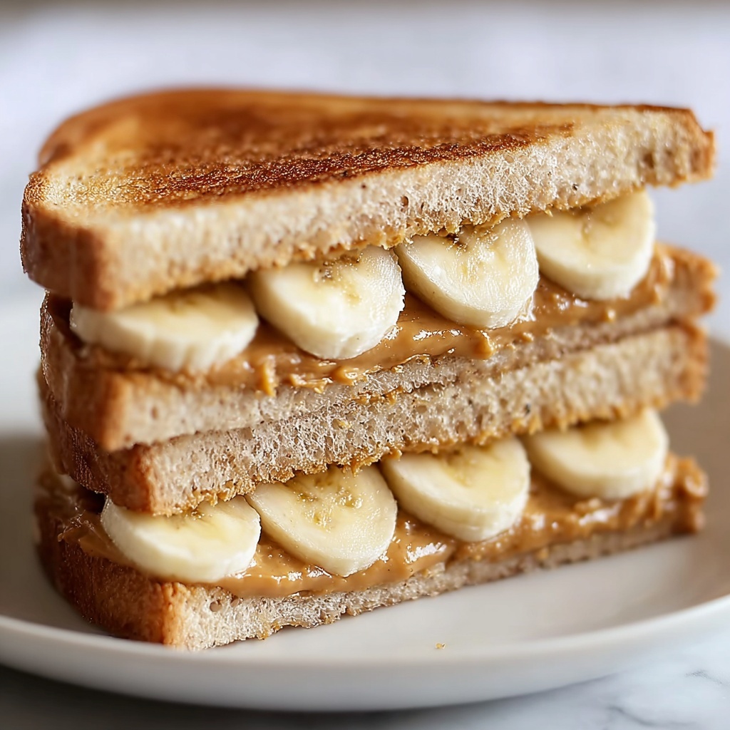 Irresistible Grilled Peanut Butter Banana Sandwich: A Comfort Classic with a Twist Recipe - Recipe Image