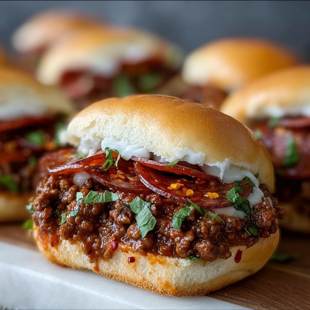 Pepperoni Pizza Sloppy Joes Recipe - Recipe Image
