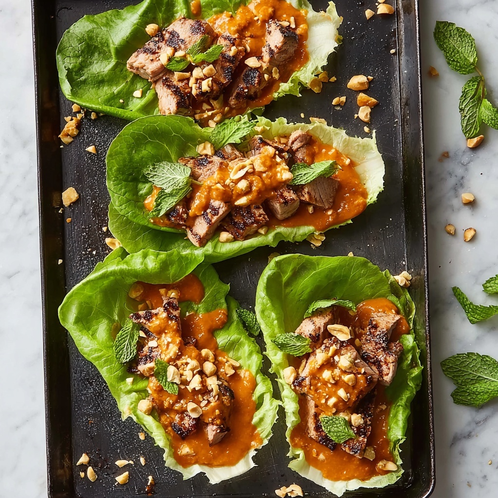 Peanut Chicken Lettuce Wraps Recipe - Recipe Image