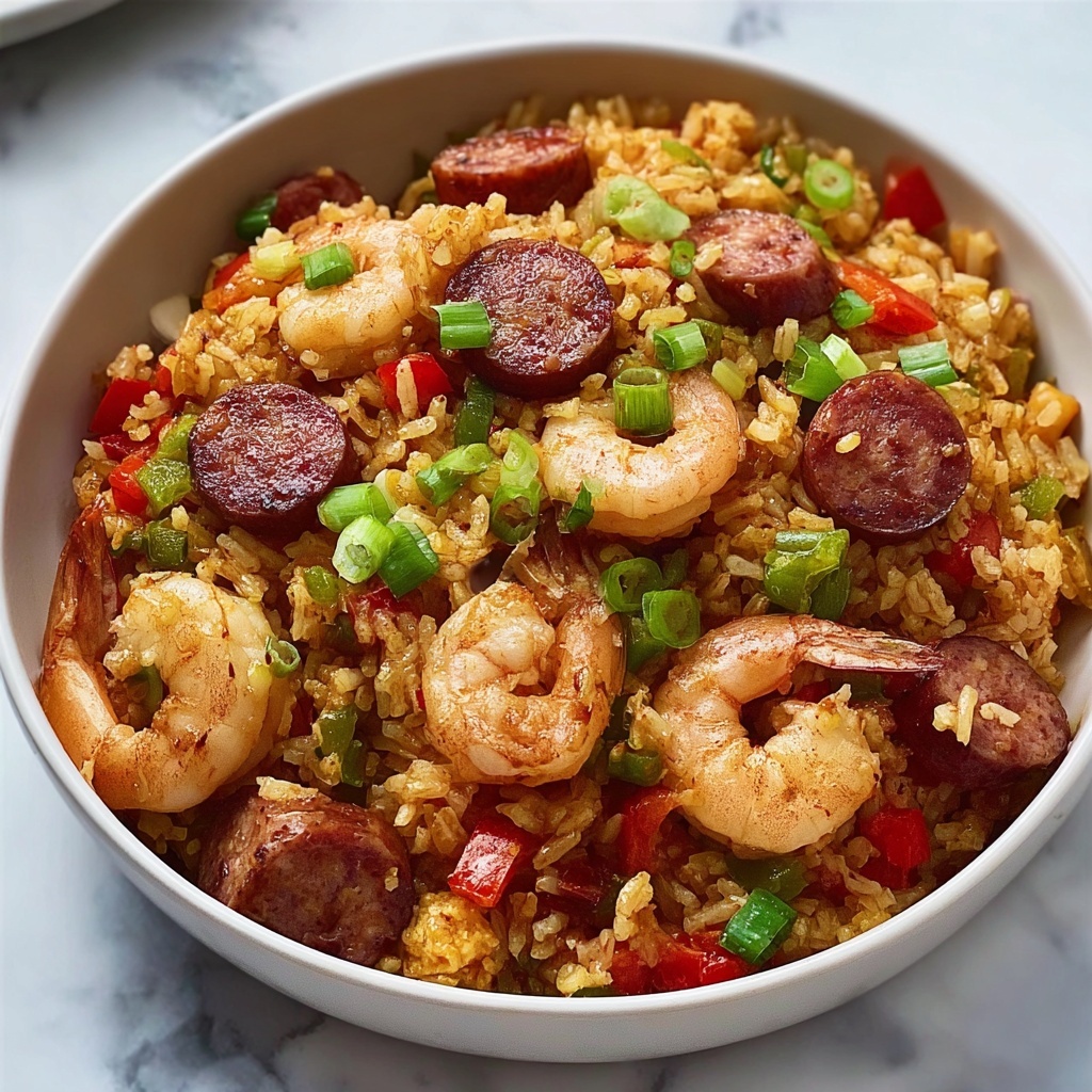 Creamy Creole Jambalaya with Shrimp and Andouille Sausage Recipe - Recipe Image