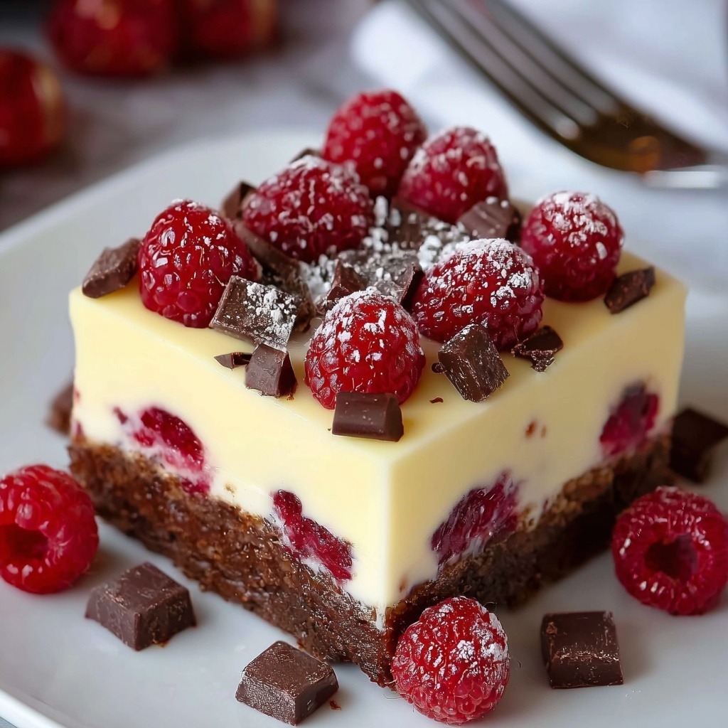 White Chocolate Raspberry Traybake Recipe - Recipe Image