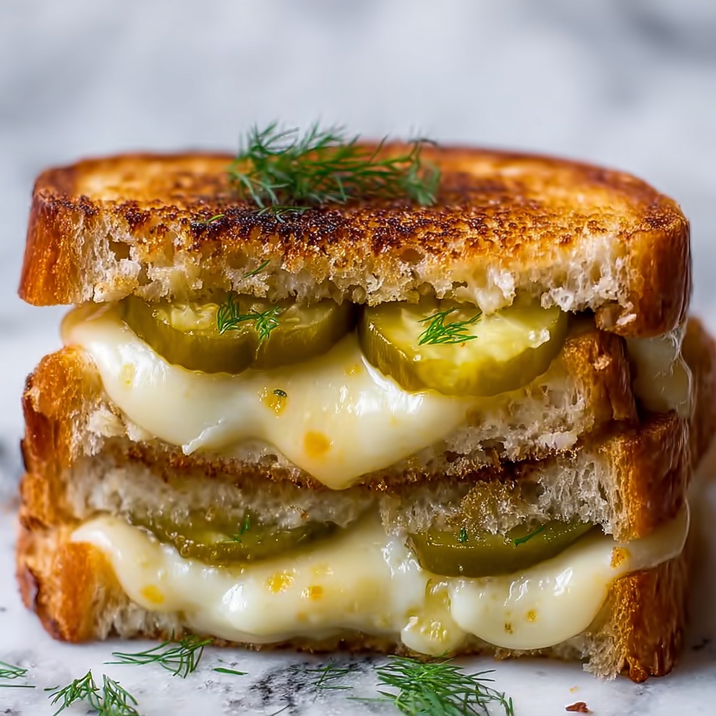 Dill Pickle Grilled Cheese Recipe - Recipe Image