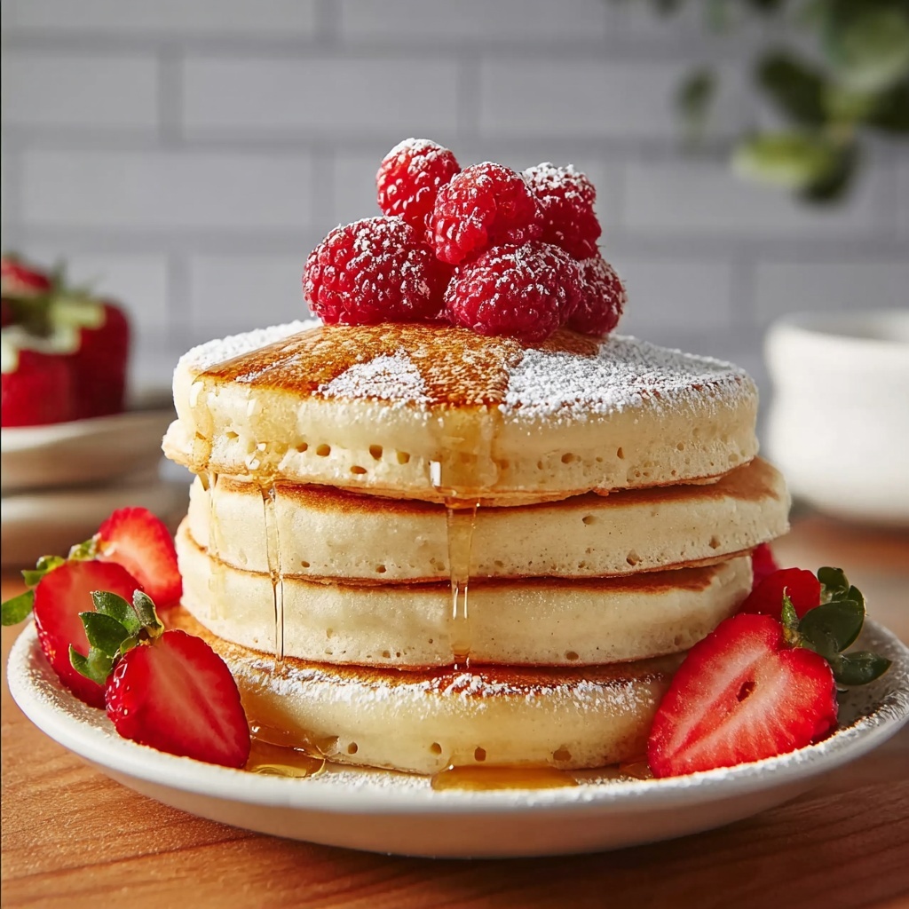 Fluffy Japanese Soufflé Pancakes Recipe - Recipe Image