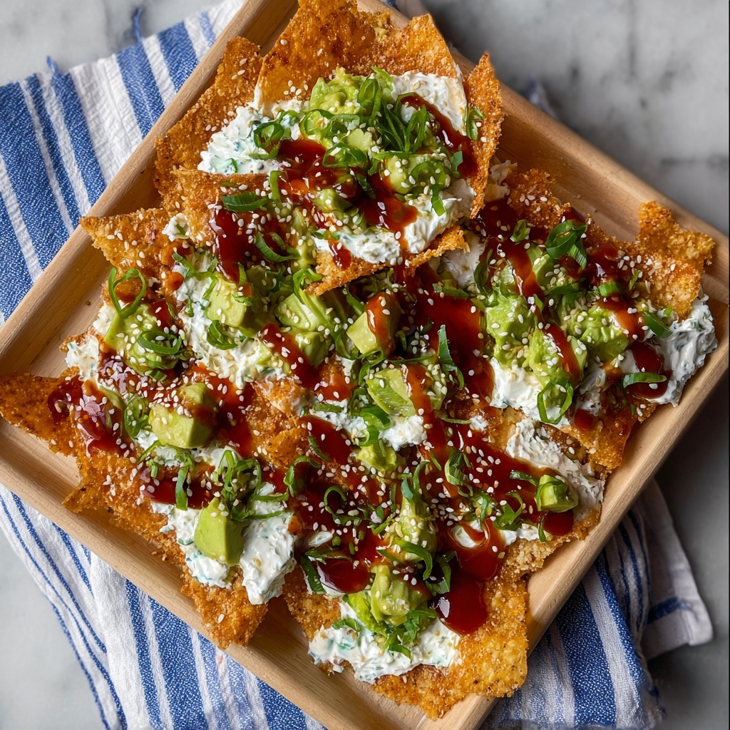 Crab Rangoon Wonton Nachos Recipe - Recipe Image