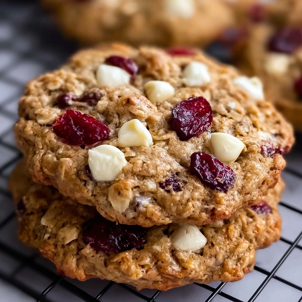 White Chocolate Oatmeal Cranberry Cookies Recipe - Recipe Image