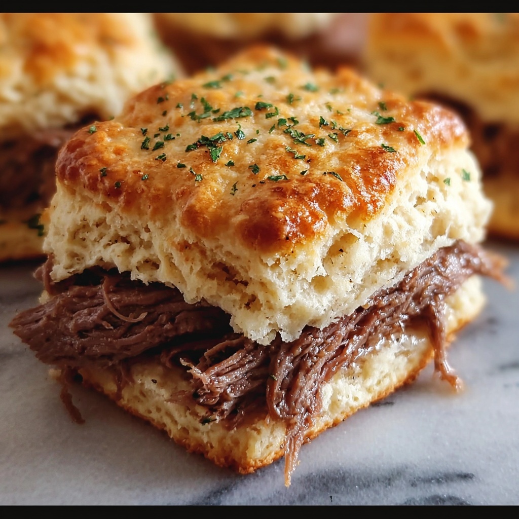 Baked French Dip Biscuits Recipe - Recipe Image