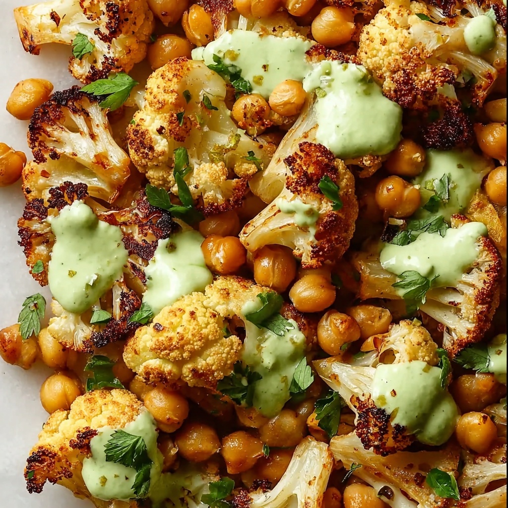 Roasted Cauliflower and Chickpeas with Herby Tahini Sauce Recipe - Recipe Image