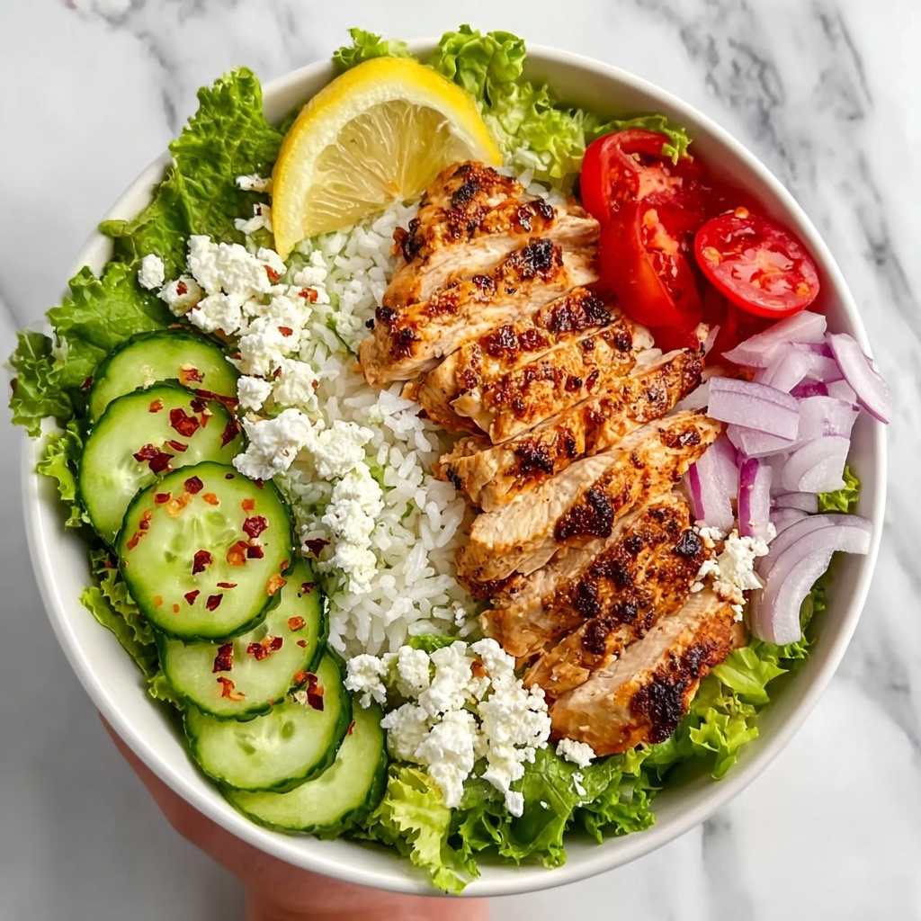 Greek Chicken Bowls with Lemon Dill Yogurt Sauce Recipe - Recipe Image